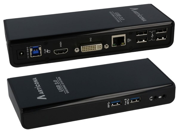 ARTICONA USB 3.0 Docking Station mit HDMI & DVI