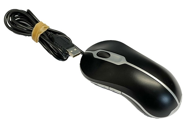 Dell Optische USB Maus | 5-Tasten | Schwarz-Silber