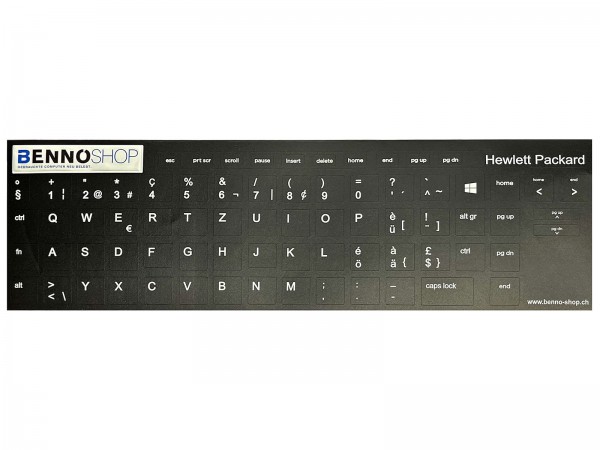 Tastaturaufkleber CH - Schweiz | für HP Geräte | Eigenproduktion