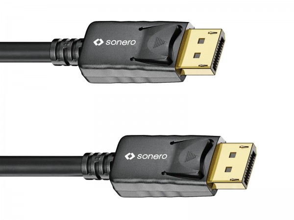 Sonero 4K Displayport Kabel 2m Schwarz FABRIKNEU