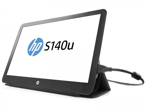 HP EliteDisplay S140u 14 Zoll Portabler USB-Monitor inkl. Schutzhülle | Schutzhülle starke Abnützung