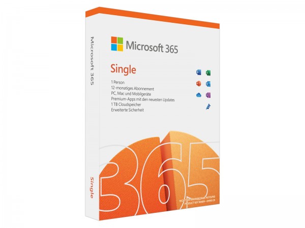Microsoft 365 Single DE für 1 Person