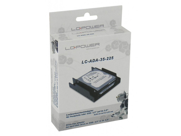 LC-Power 2.5" Festplatten Einbaurahmen auf 3.5"